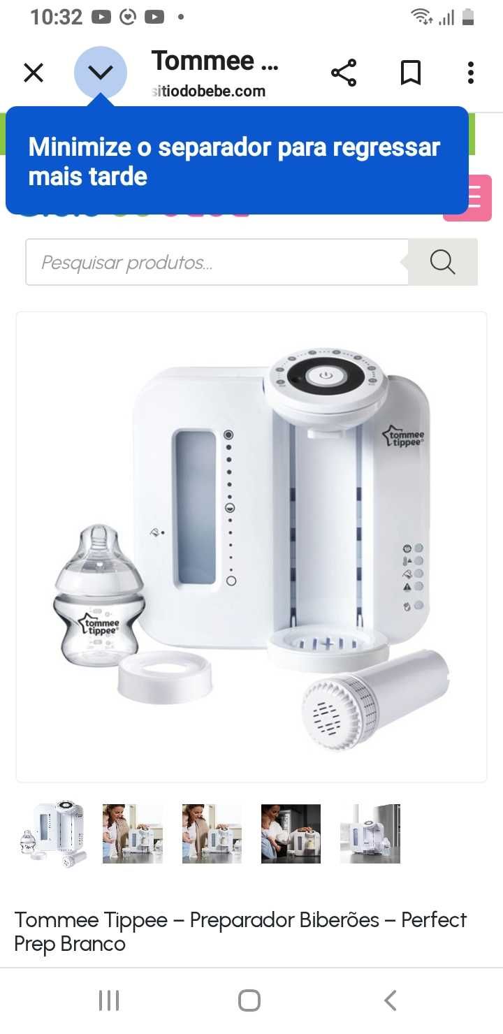 TOMMEE TIPPEE preparador de biberão como novo