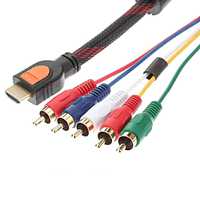 Кабель HDMI-5 RCA RGB видео и аудио кабель 1.5 м