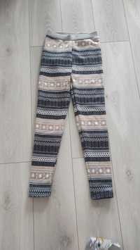 Legginsy ocieplane 158/164 nowe