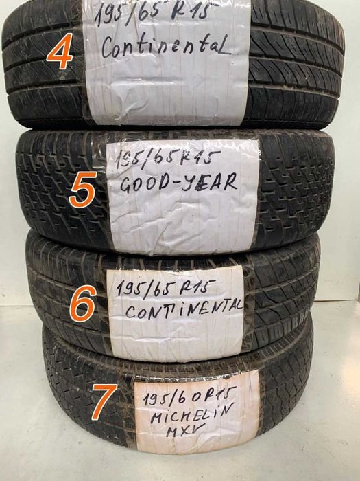 РОЗПРОДАЖ ПО 1 ШТ! Шина вживана 195/60-65 R15, 215/70 15C