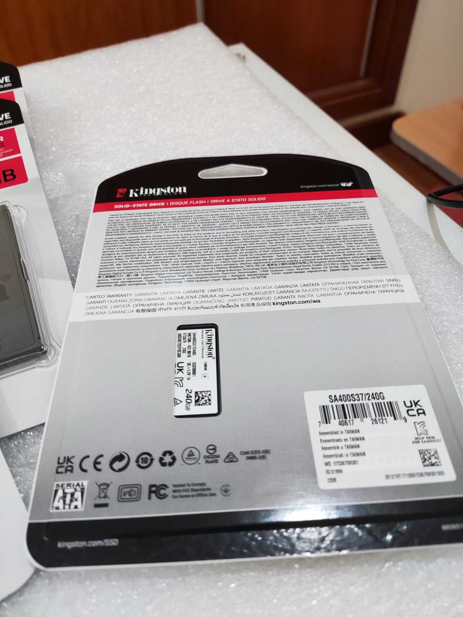 Lote de 5 SSD Kingston 240GB NOVOS selados ou vendo à unidade