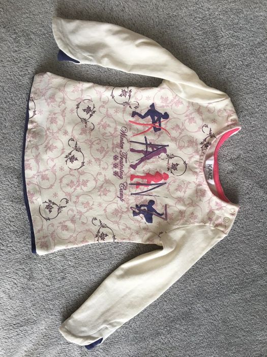 Bluzeczka z długim rękawem dla dziewczynki Kanza rozmiar 80 na 12 m