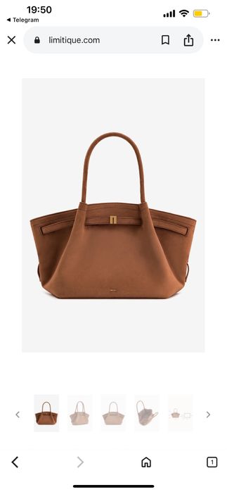 Оригінал Сумка тоут tote bag jw pei hana medium коричневий колір замша