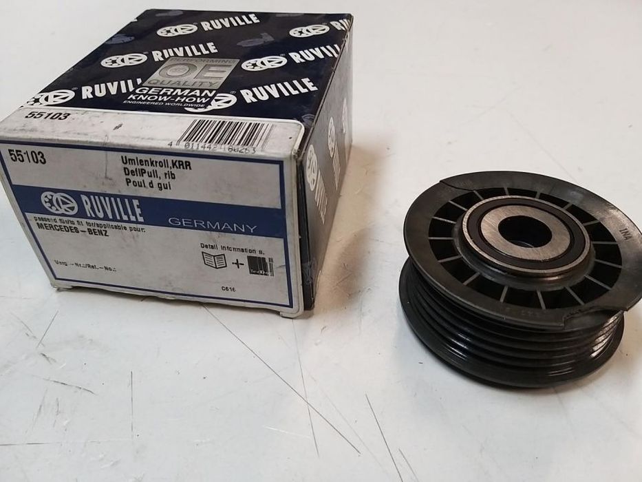 Rolka prowadząca napinacz  ułamny bok  ; MERCEDES O 100, CABRIOLET A124 COUPE C124 E  S210, E W210