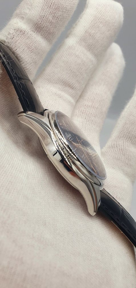Atlantic Worldmaster Automatic 1888 - szafir, skóra, Swiss Made - NOWY