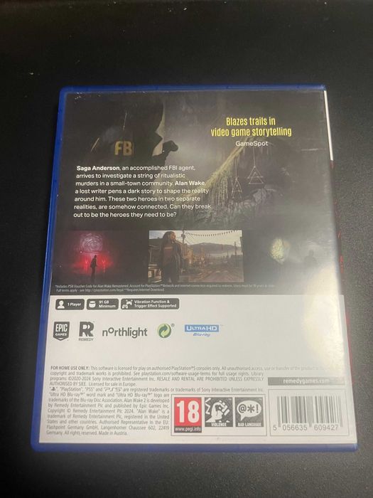 Alan Wake 2 Jogo PS5