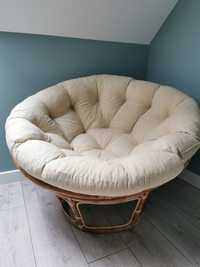 Fotel rattanowy z poduszką Jysk