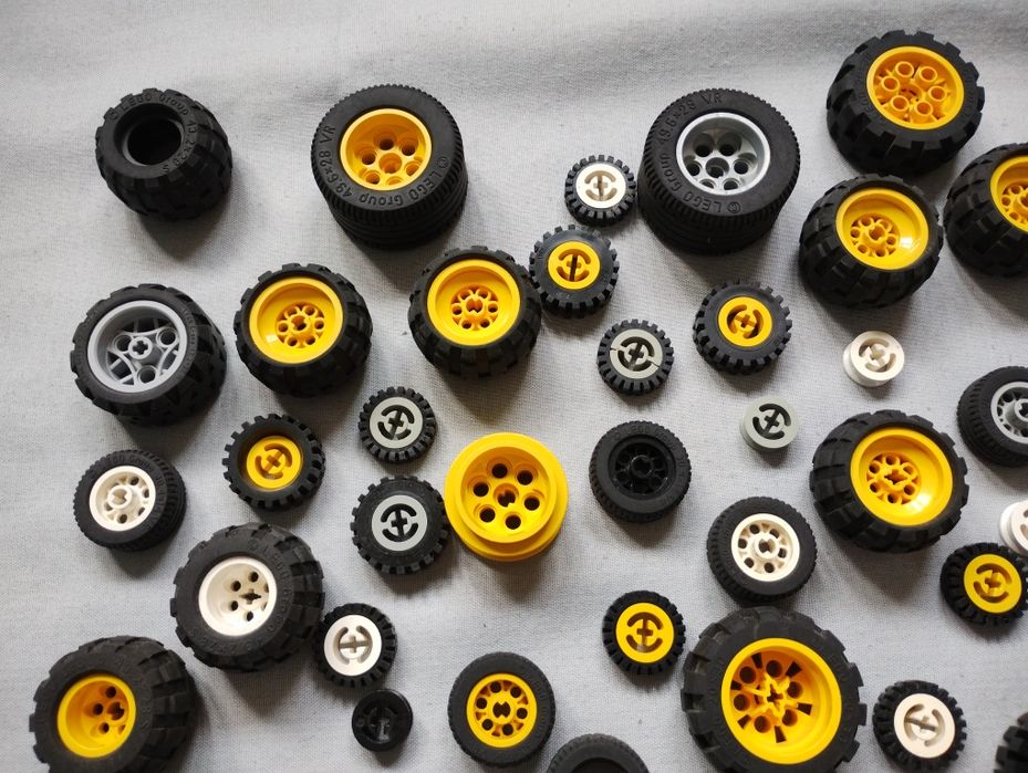 LEGO technic retro vintage koła mix 0,73 kg