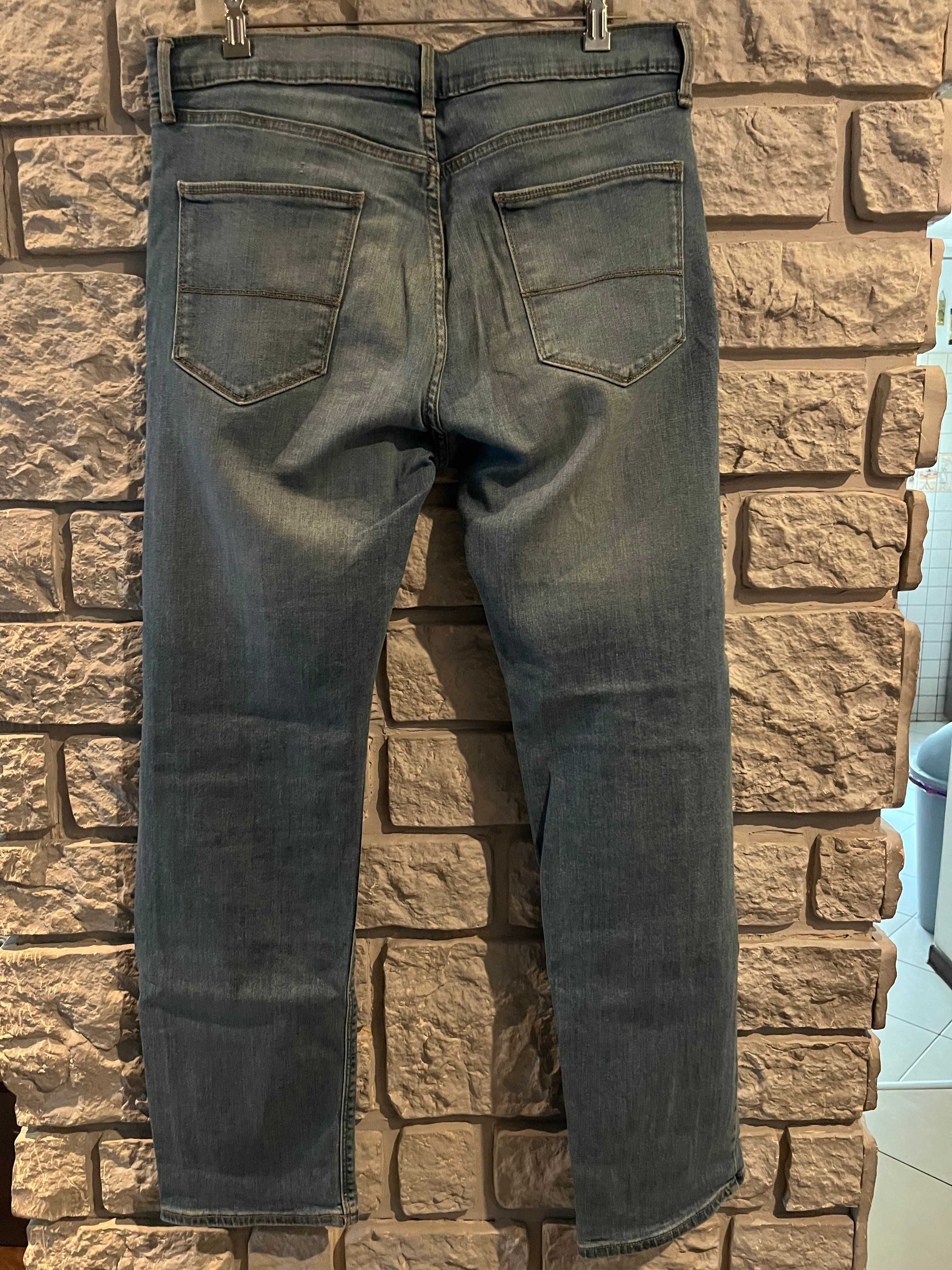 Spodnie niebieskie jeans M&S straight W32 L31