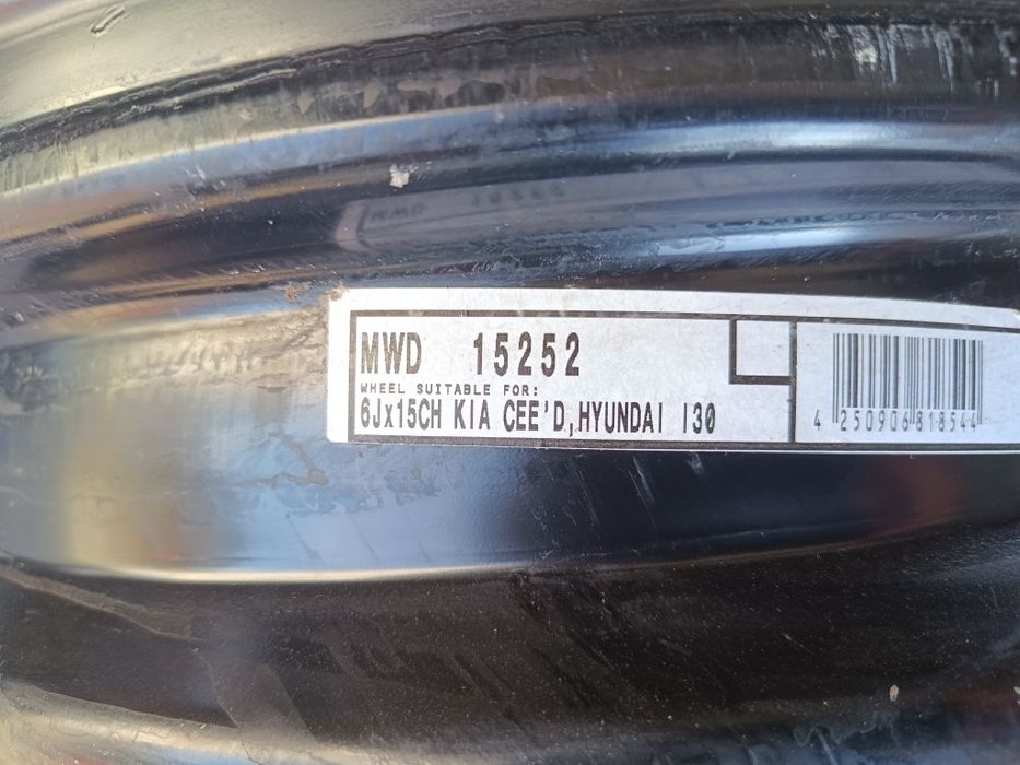 Felgi stalowe Kia cee'd Hyundai i30 15 5x114,3