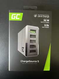 Green Cell Ładowarka sieciowa 52W ChargeSource 5 z szybkim ładowaniem