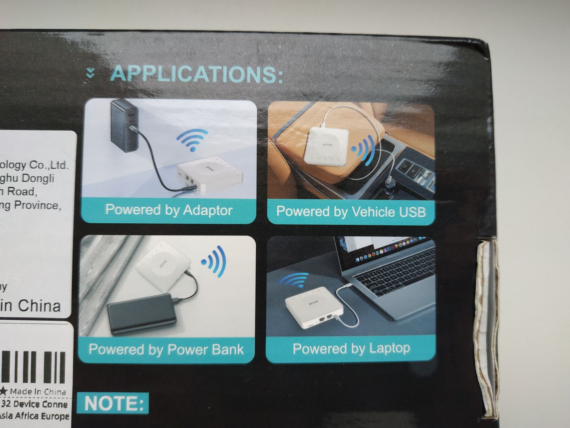 4G LTE LAN USB модем роутер работает от павербанка