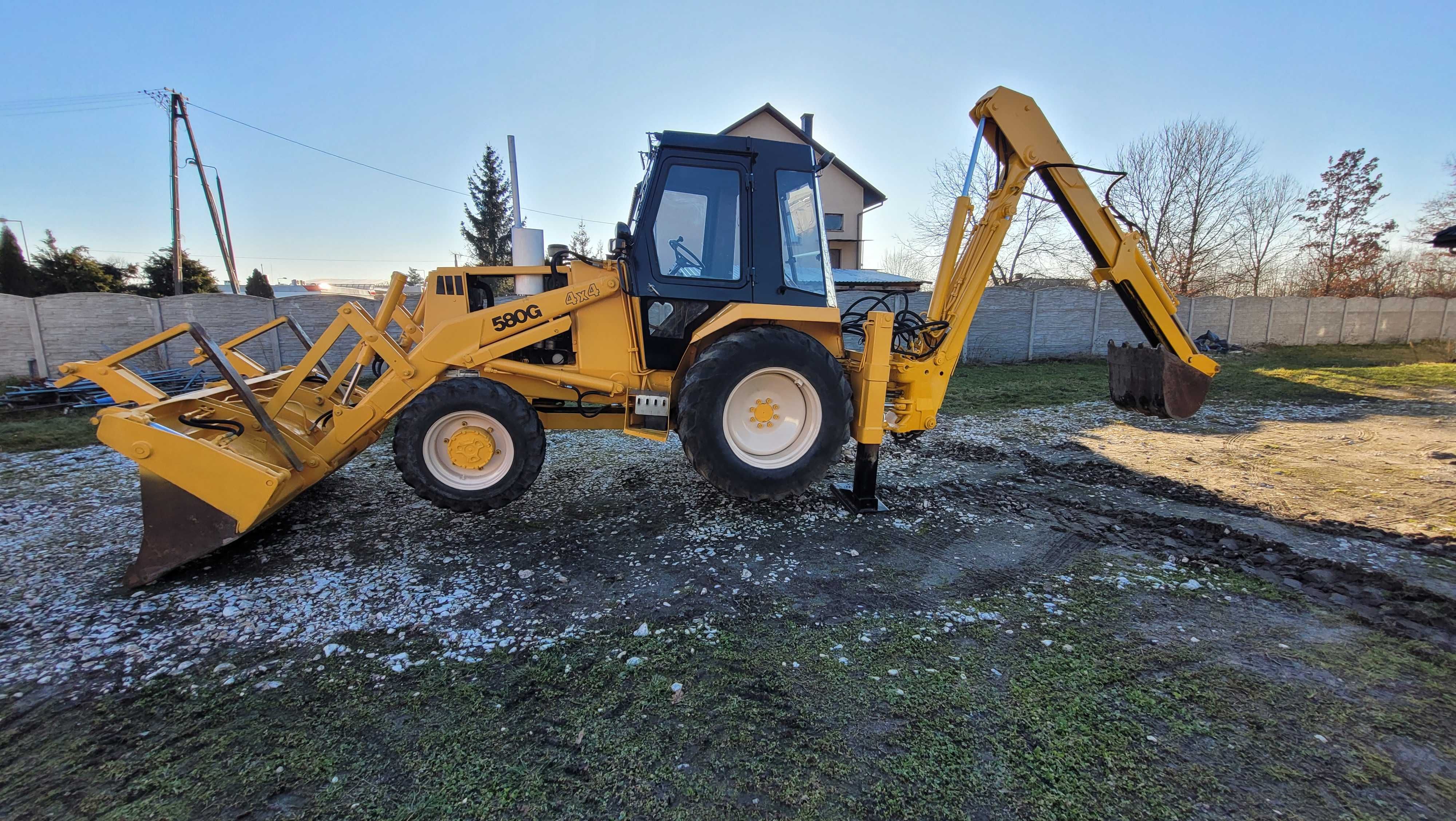 Koparko ładowarka Case 580G 4x4 krokodyl widly teleskop 3xŁyzkaZAMIANA