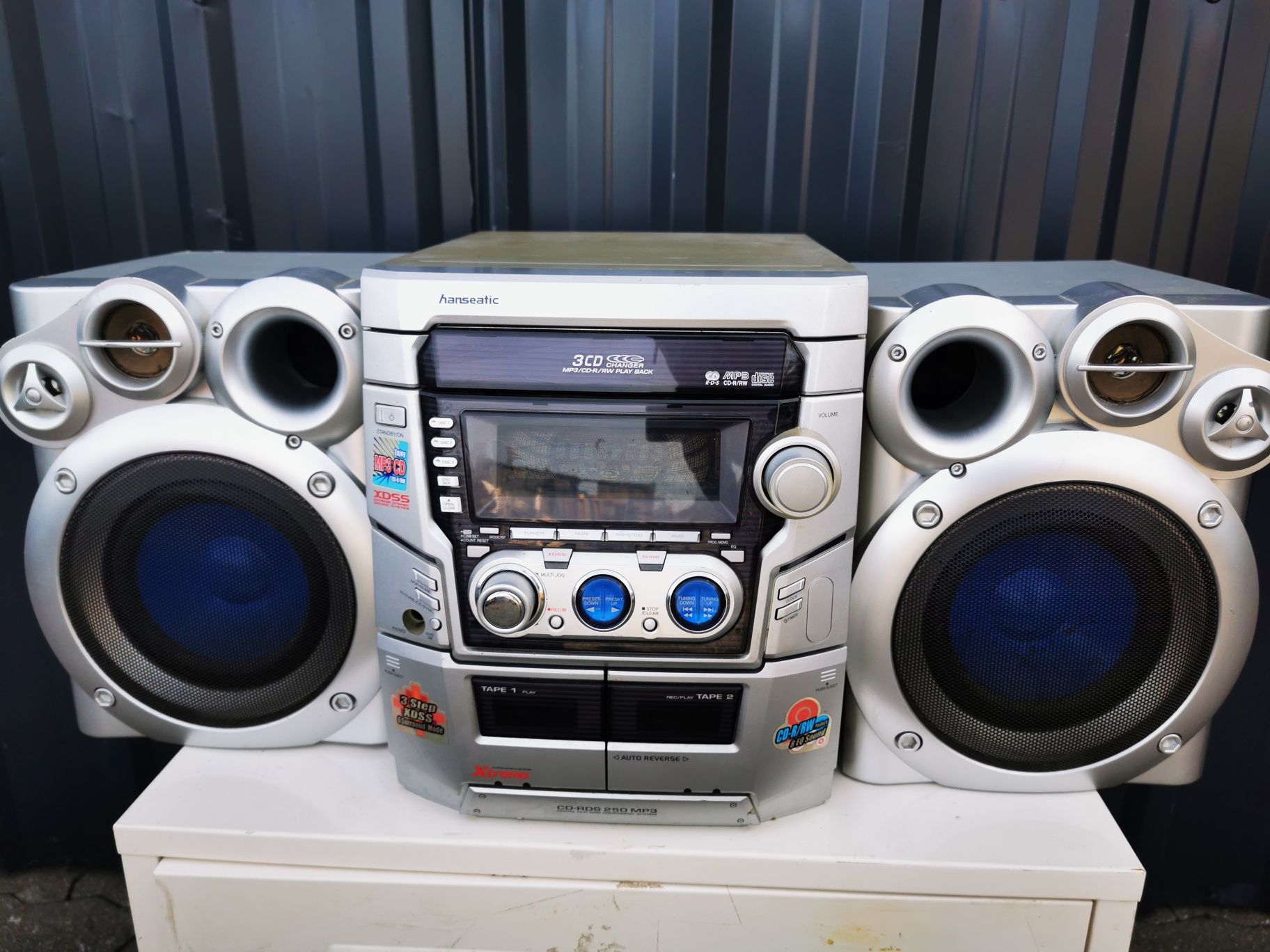Wieża hanseatic CD kaseta radio AUX z Niemiec