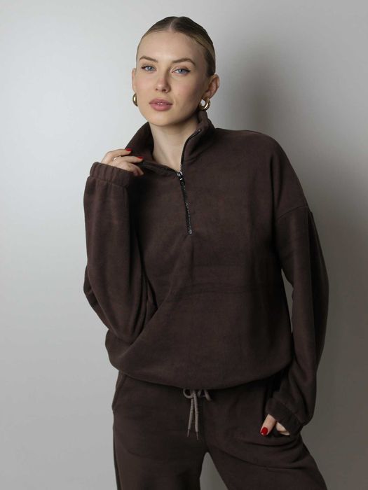 Костюм флісовий жіночий кофта и штаны женский палаццо 10518