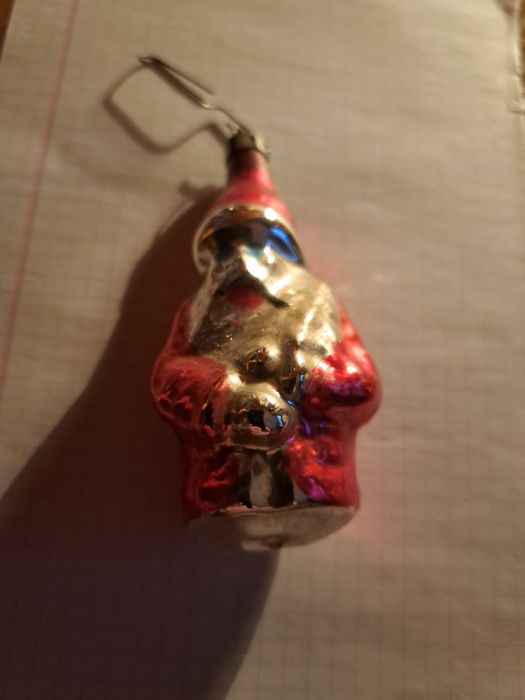 Bombka Mikołaj unikat z czasów Prl