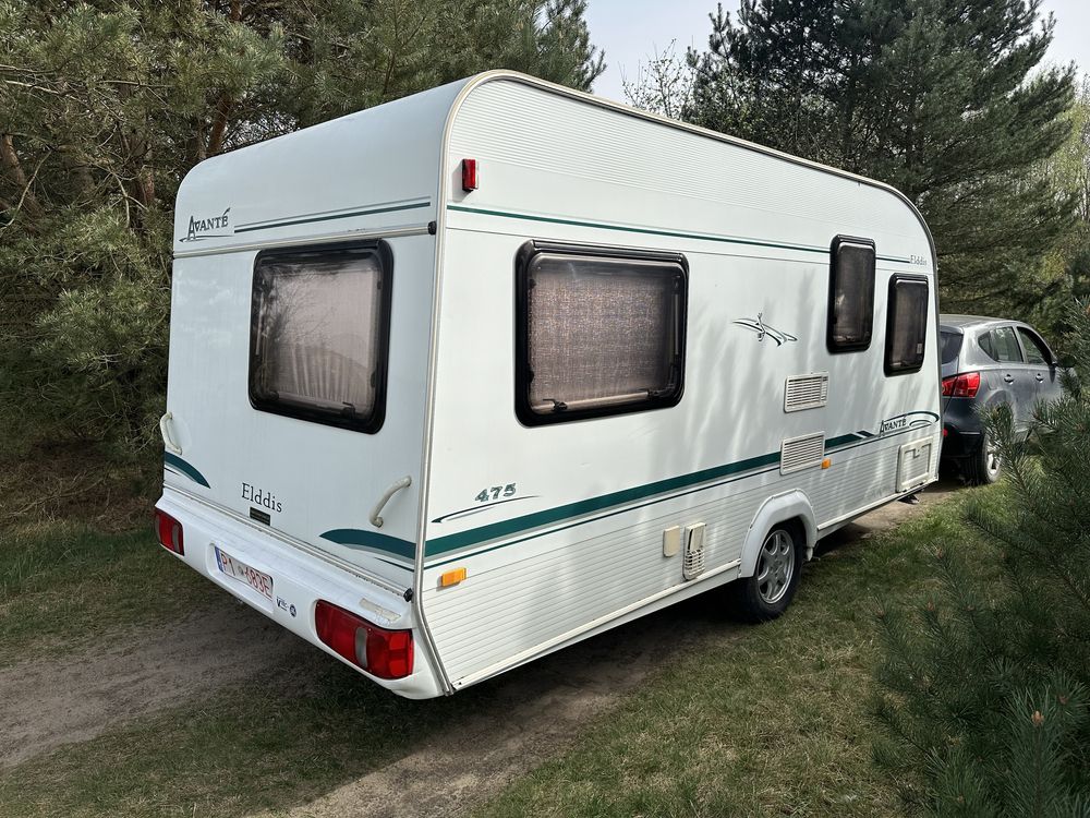 Kemping Elddis  5 osobowy super stan 2003 rok DMC 1100 kg przedsionek