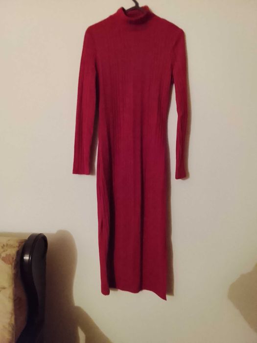 Vestido em malha comprido