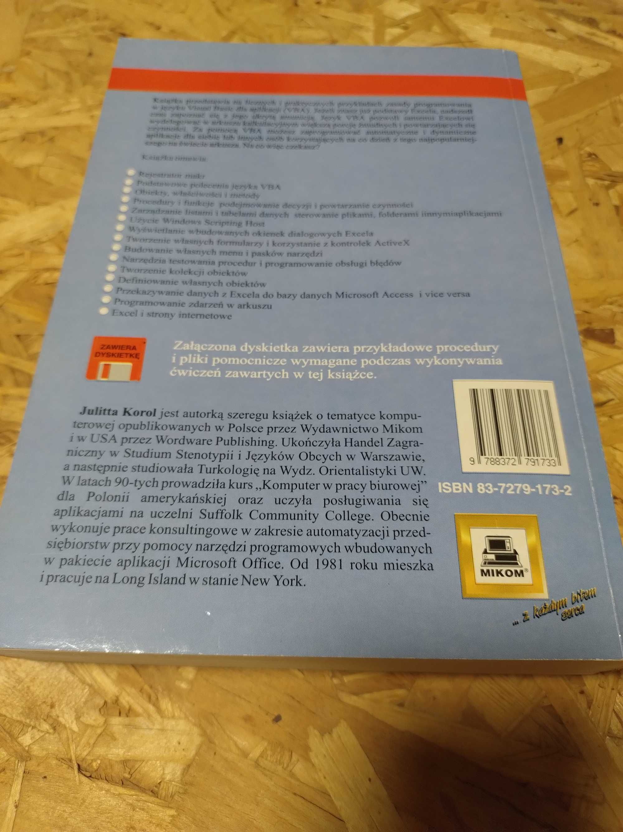 Julitta Korol - "Visual Basic w Excelu 2000"