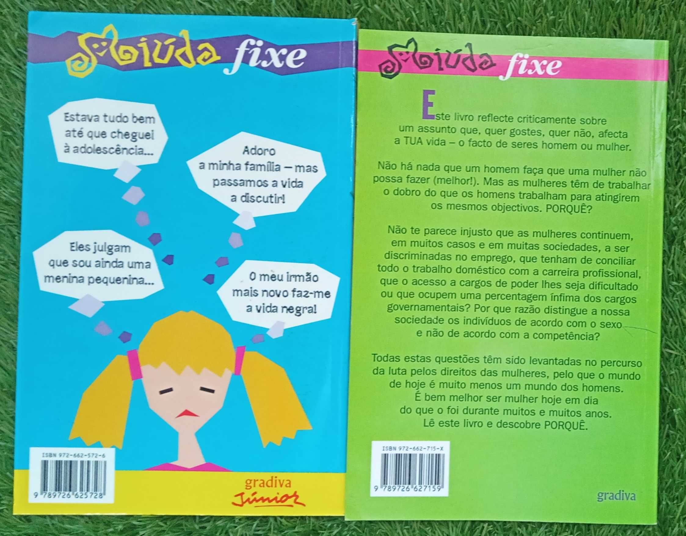 Dois livros da coleção "Miúda Fixe" da Gradiva