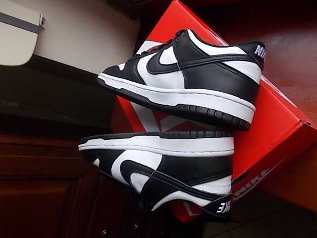 (roz. 38,5 -24 cm) Nike Dunk Low Black White 2021 Jordan 1 Dunk Panda