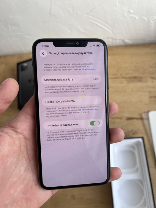 iPhone 11 Pro Max 256GB Grey АКБ 83% Айфон 11 про макс 256 гб сірий