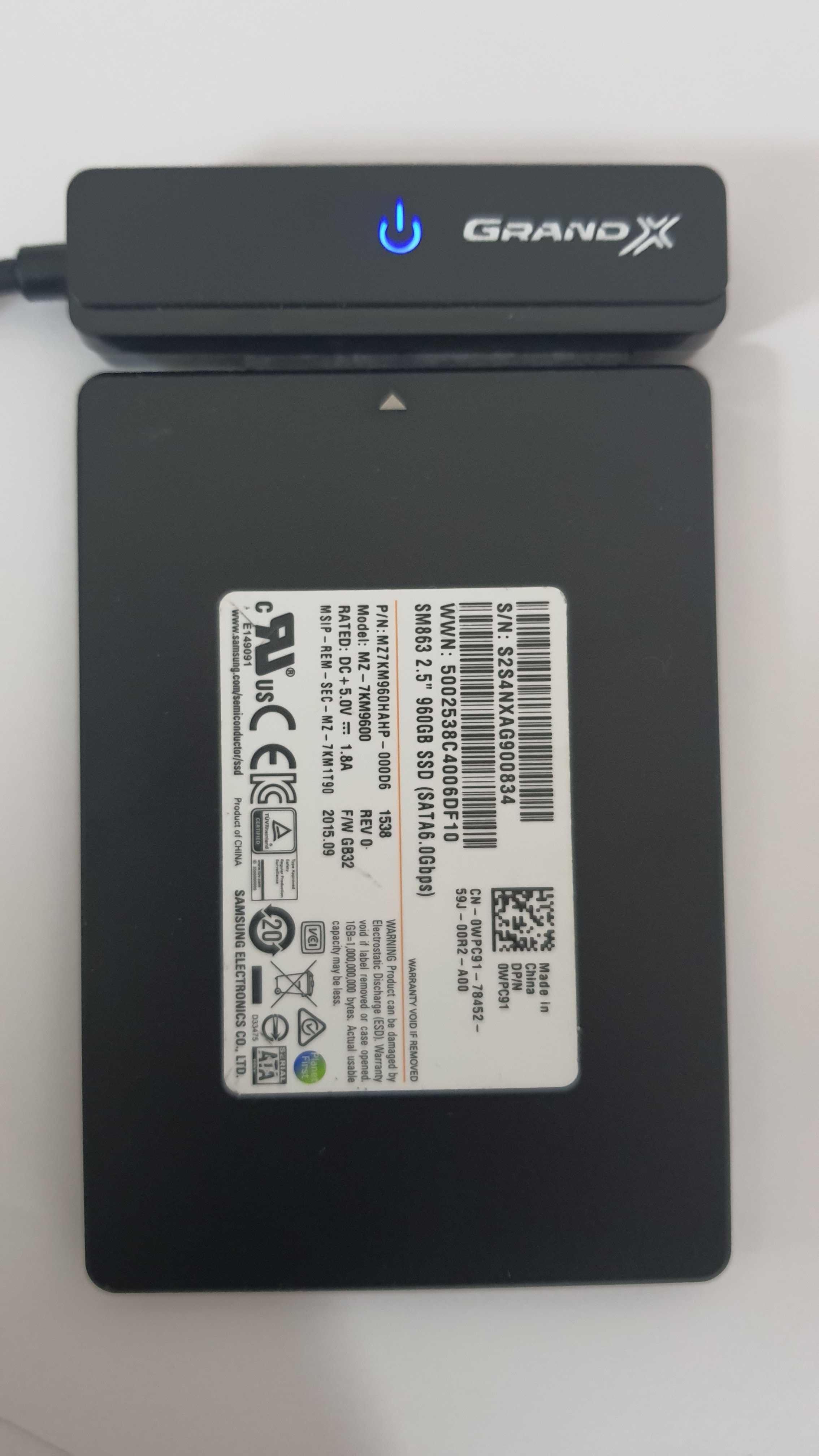 SATA SSD Samsung SM863 960 GB (серверний аналог 850 pro на 3D MLC)