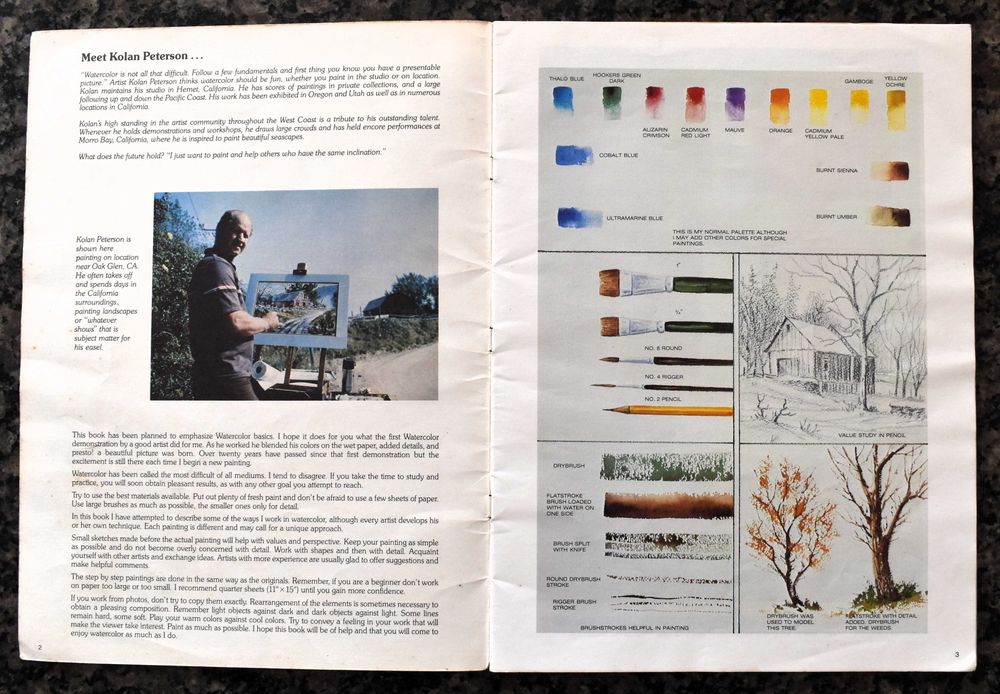 Watercolors Step by Step by Kolan Petersons (1985)