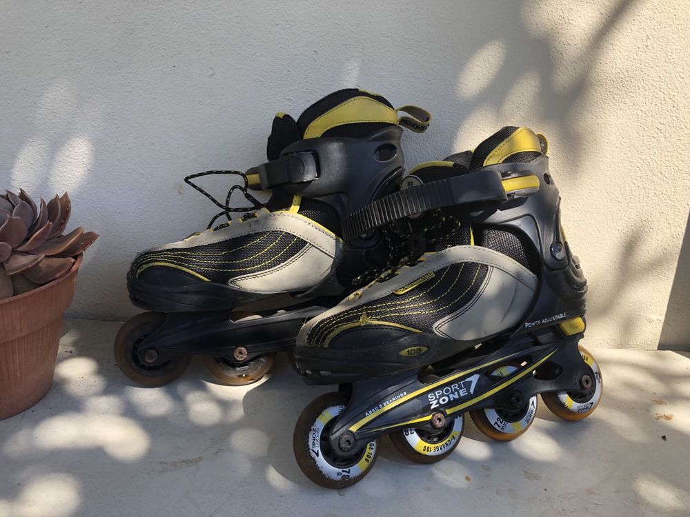 Patins em linha de boa qualidade