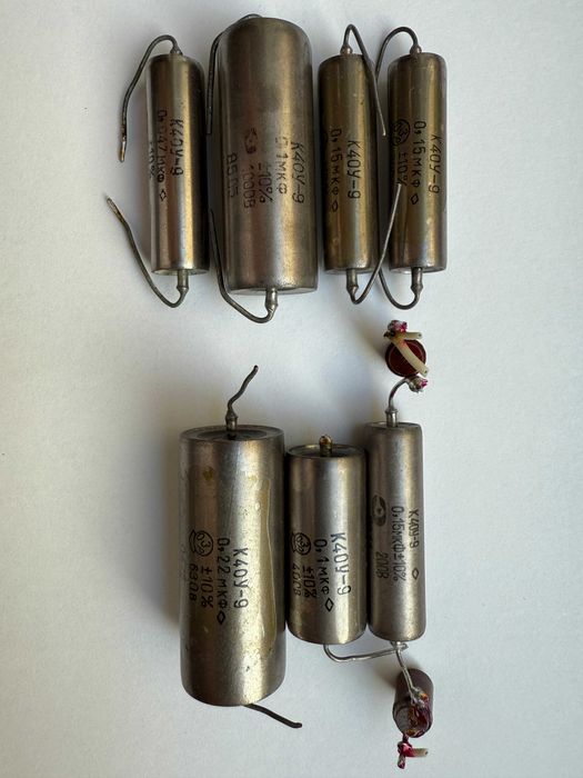 Конденсатори СССР К40У-9, К42У-2, К73П-2, К75-10, К71-7, К73-15,16
