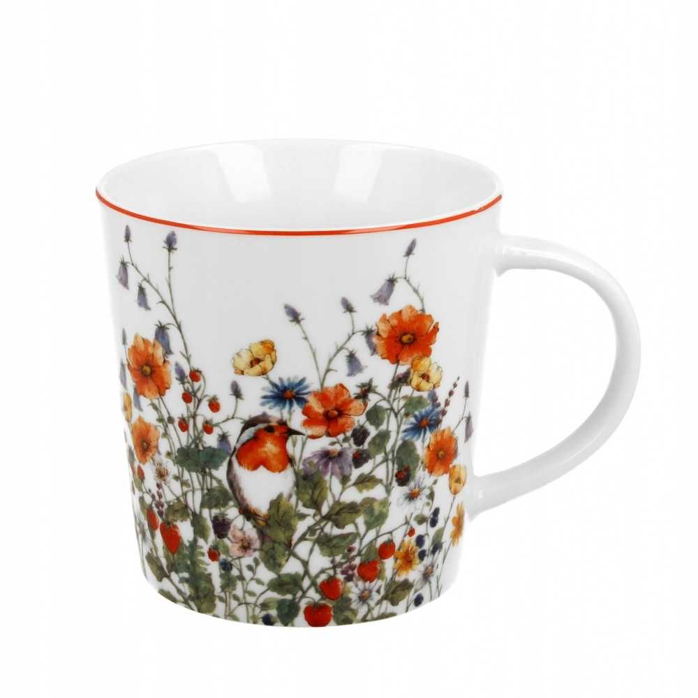 Kubek WILD BIRD ptaki porcelana 450 ml w pudełku