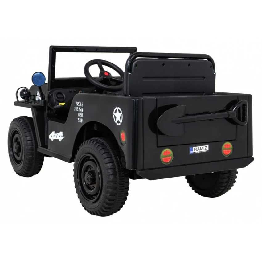 Auto na akumulator 4x4 Pojazd Retro Wojskowy samochód dla dzieci