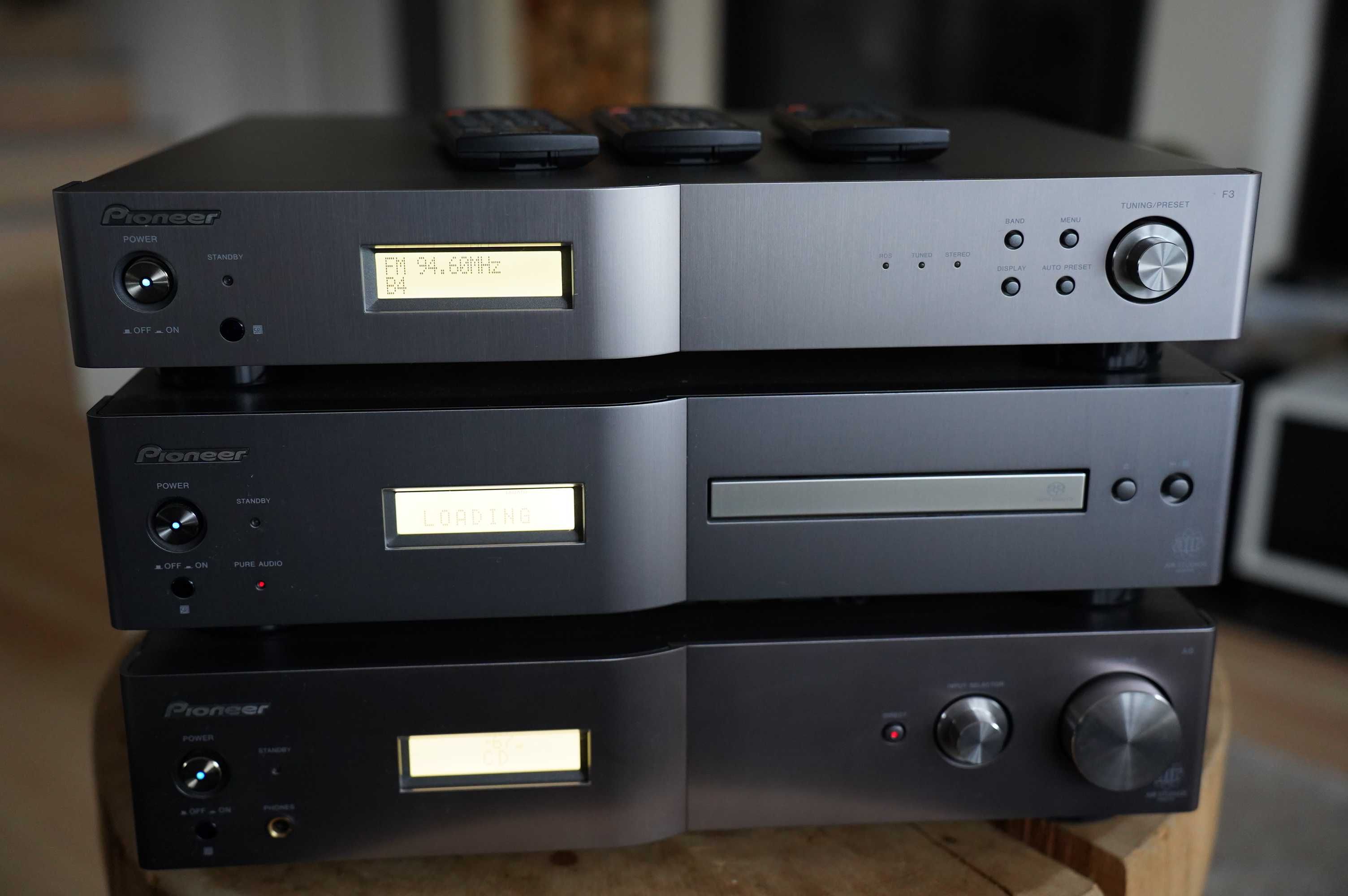 Audiofilski zestaw Pioneer A-A6 F-F3 PD-D6 kable Oehlbach kartony +++
