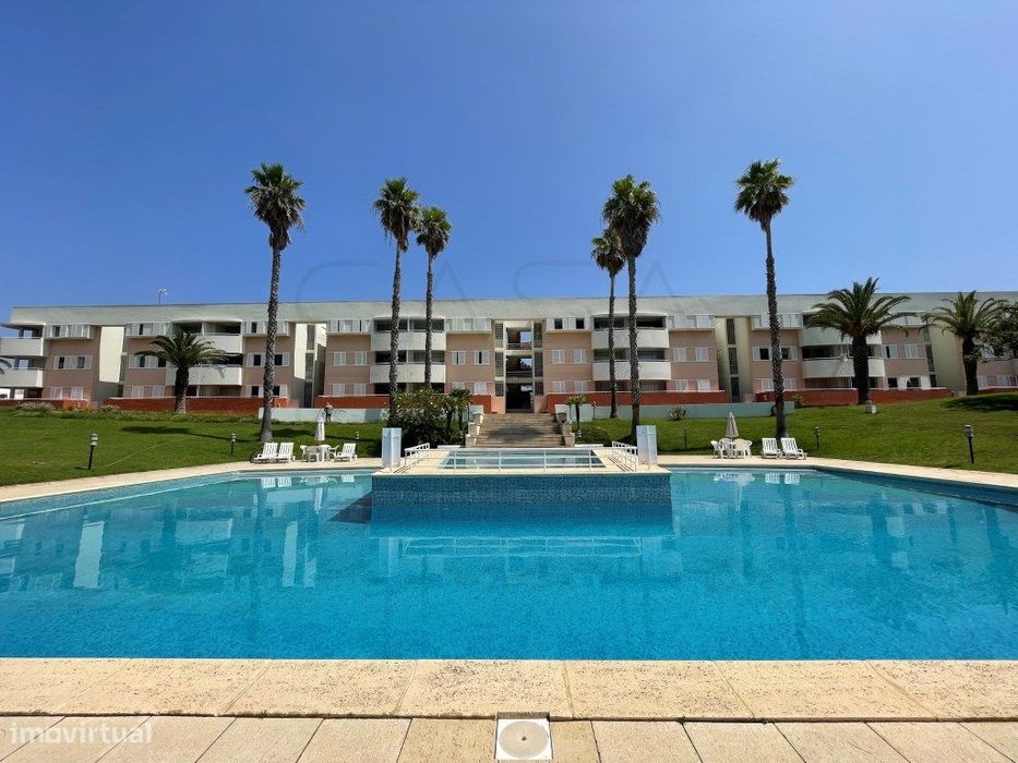 Apartamento na primeira linha de praia | Vista mar, piscina e parqu...