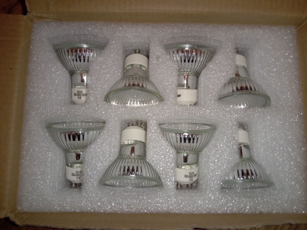 8 szt Żarówka halogenowa halogen JDR GU10 230V 50W ciepłe