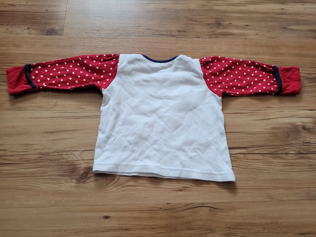 Bluzka dziewczęca dlugi rekaw myszka minnie 6-9 mscy george