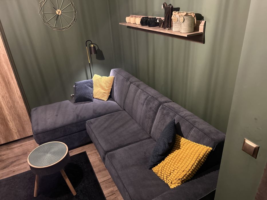 Sofa, narożnik, kanapa, wypoczynek z funkcją spania (jak nowy)