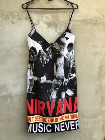 Сукня з принтом Nirvana