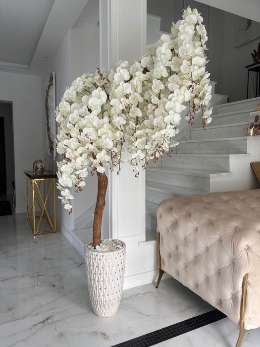 Drzewko kwiatek  storczyk jak żywy wysokość 193cm szerokosc 106cm