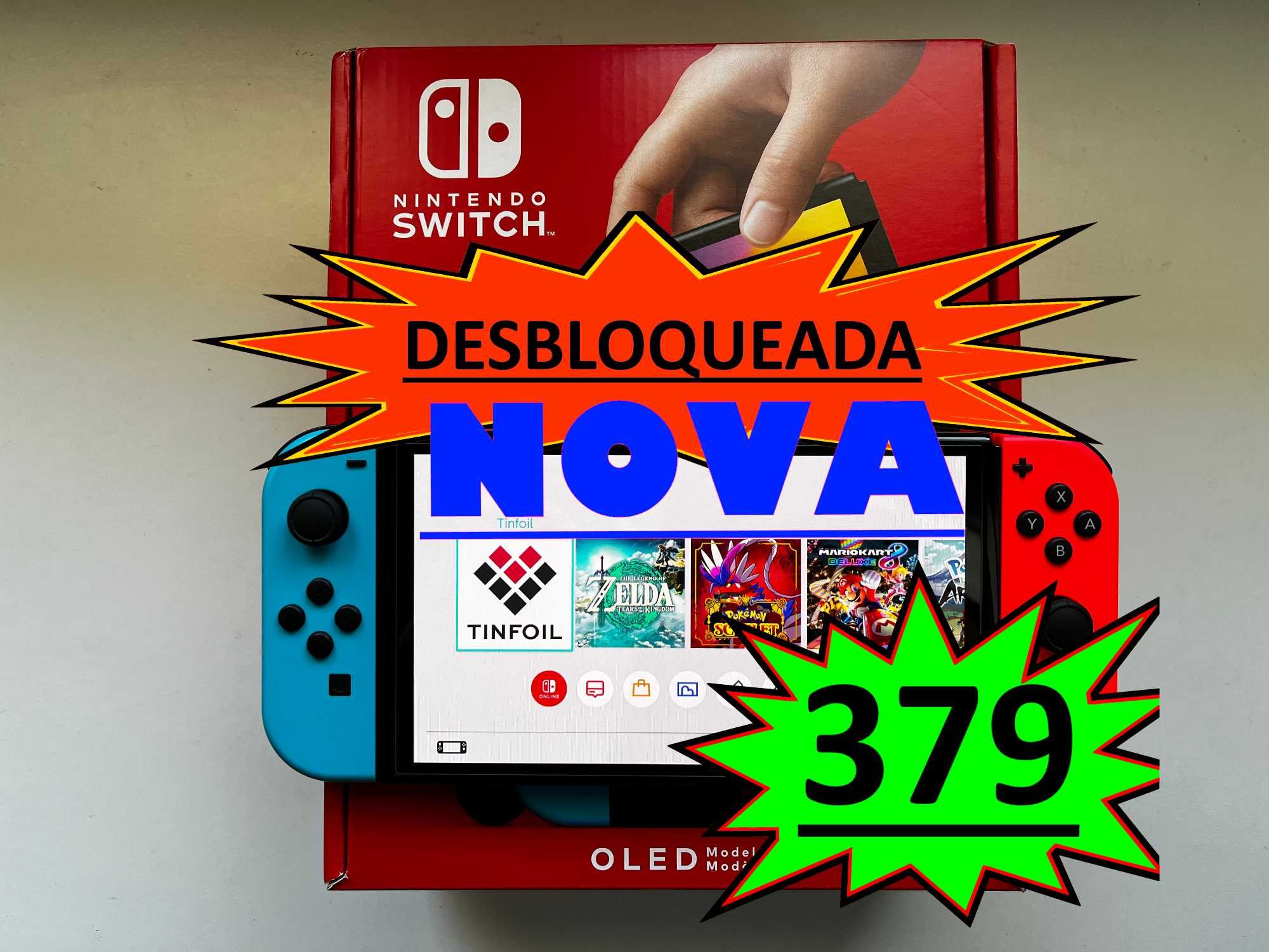 Nintendo Switch Oled | DESBLOQUEADA | NOVA a ESTREAR!!!