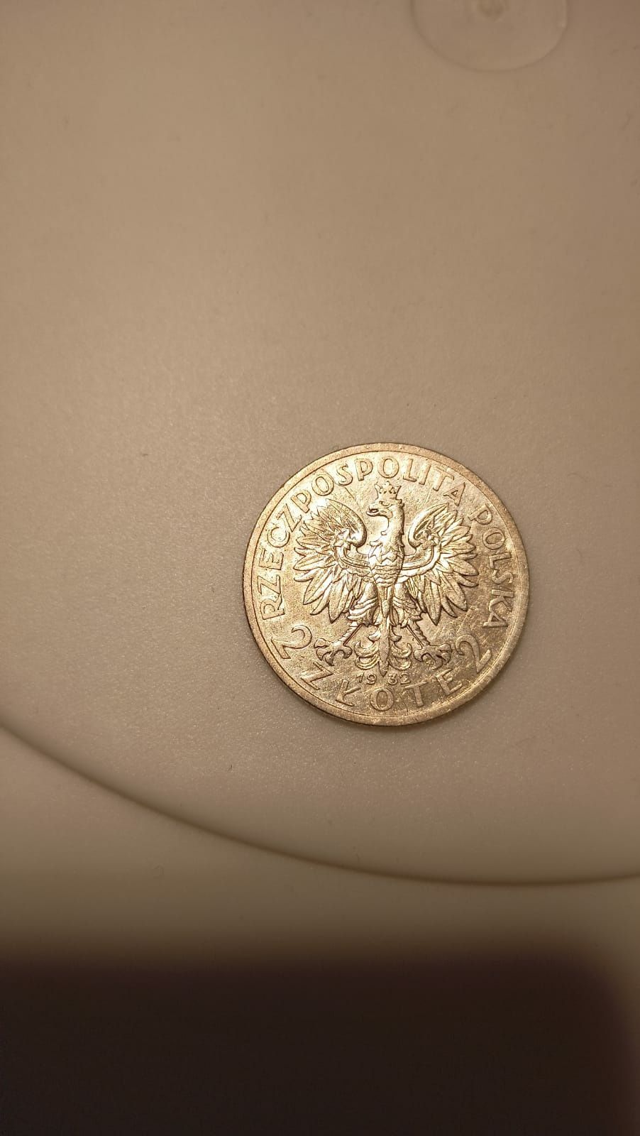 Monety 2 zł z 1932 ze znakiem (głowa kobiety) CENA ZA 1 SZT.