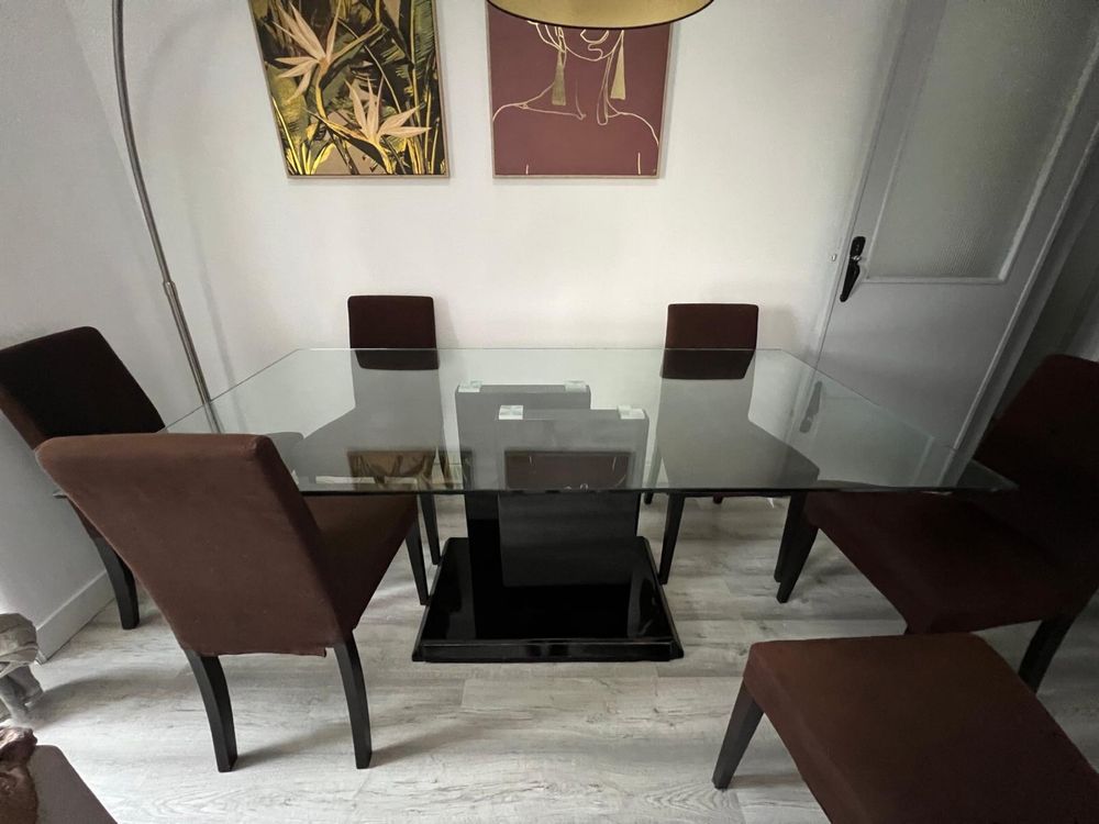 Mesa de jantar vidro 180x90