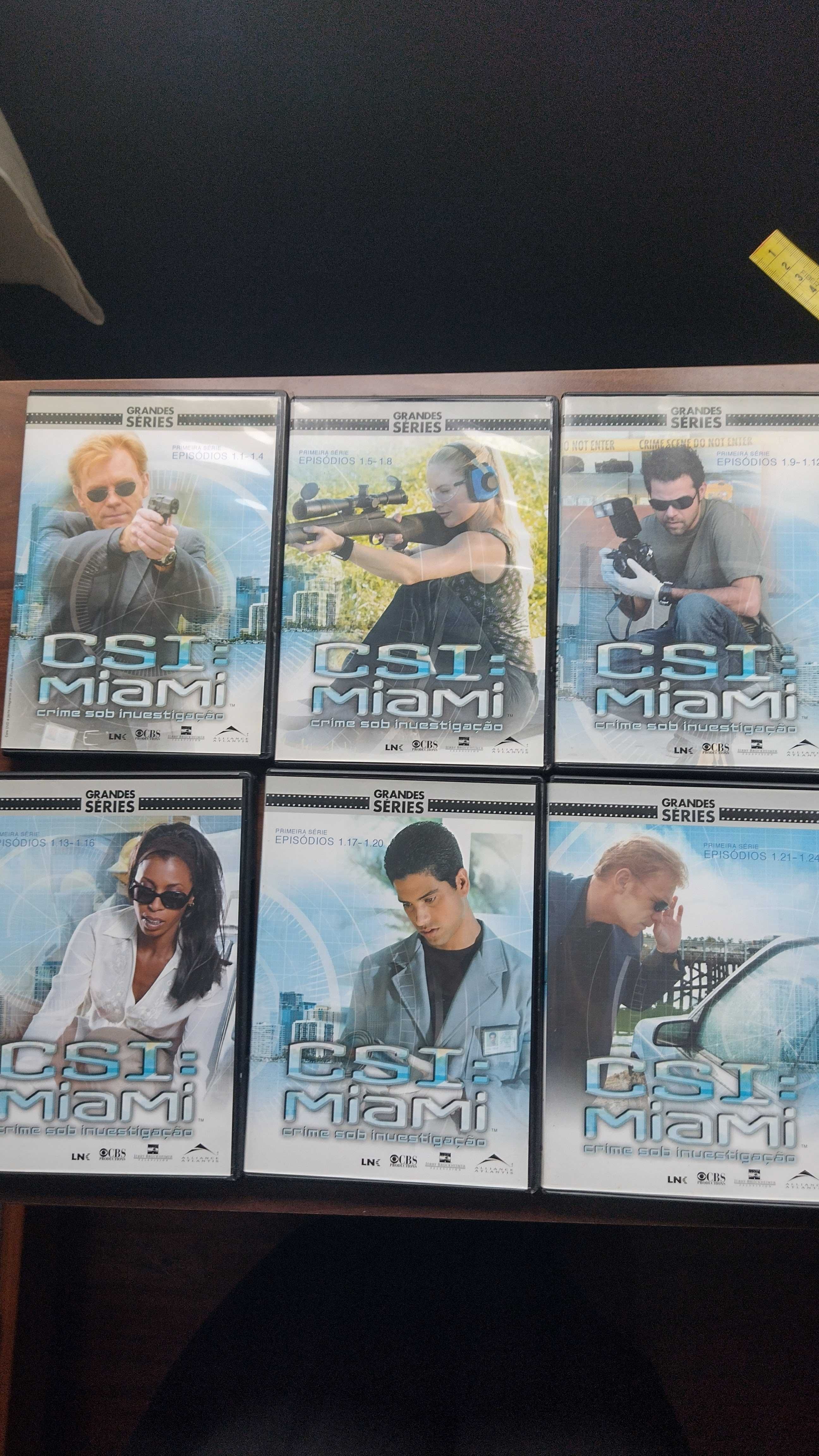 DVD CSI Miami, caixa com coleção completa