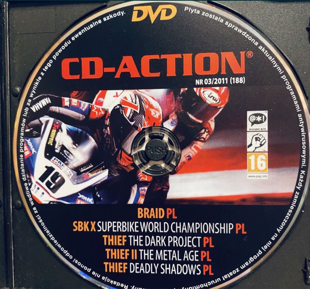 Gry CD-Action DVD nr 188: Braid, SBK Superbike World Champions, Thief