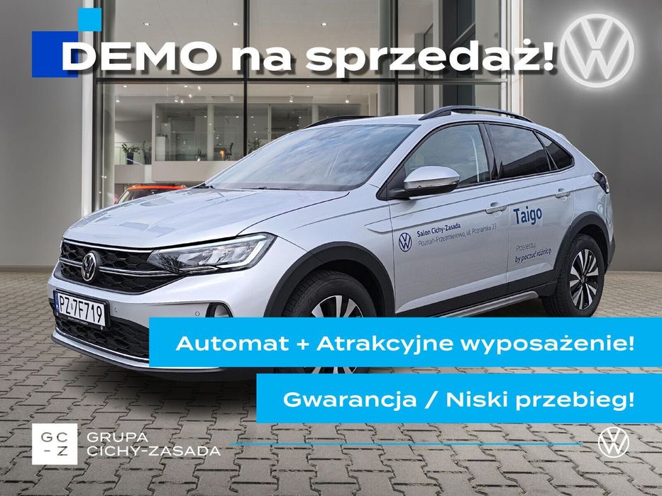 Volkswagen Taigo DEMO, niski przebieg, gwarancja, bogate wyposażenie!