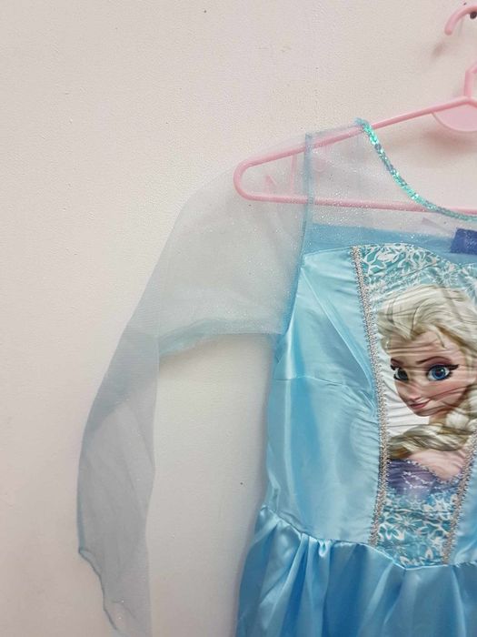 Sukienka przebranie Elsa Kraina Lodu rozmiar 146 152 cm. GP019