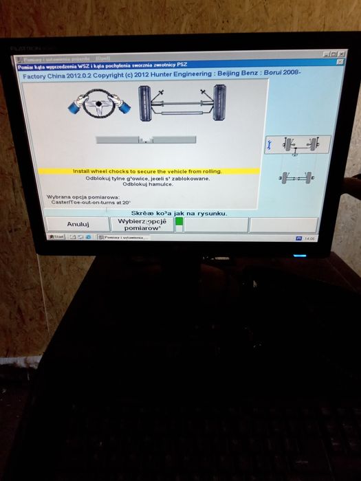 Geometria kół. Bosch Hunter 411