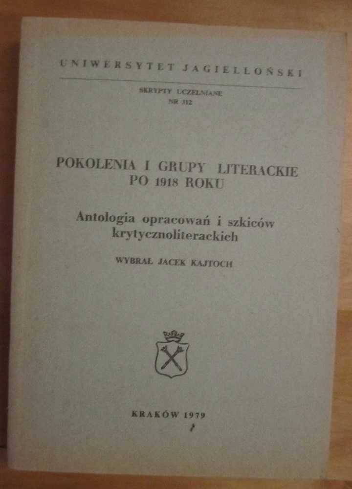 Pokolenia i grupy literackie po 1918 roku