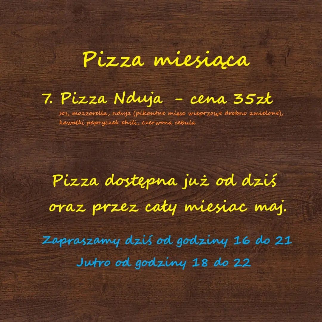 Włoska pizza z dowozem