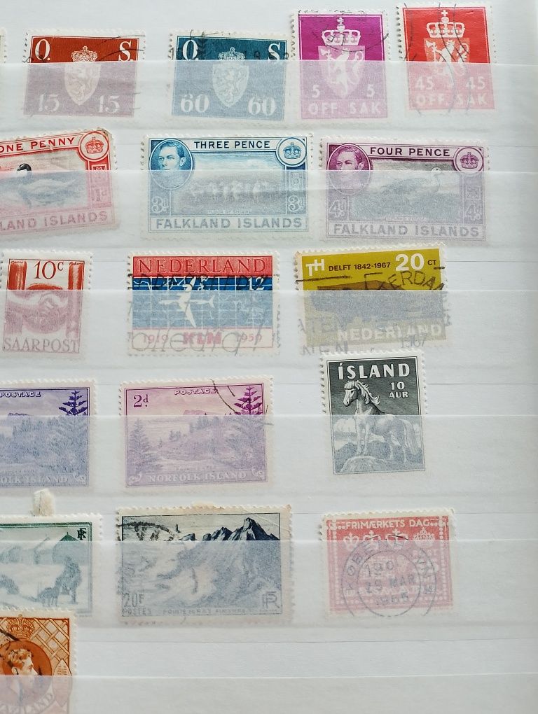Znaczki pocztowe Norwegia Finlandia itd